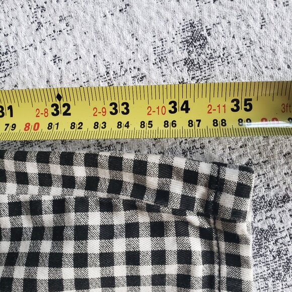 Iconic Y2k Guess Jeans Black White Gingham Check Stretchy Low Rise Jeans - Picture 14 of 16